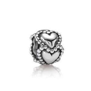 Retired Pandora Everlasting Love Charm Sterling Silver 925 EUC